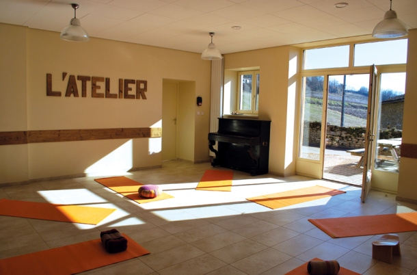 Salle l'Atelier -Stage de yoga Cogny Buis du Creux